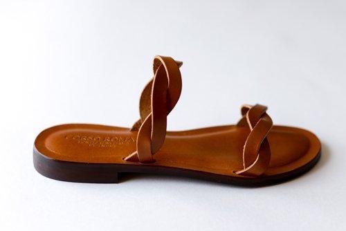 レザーブレイドサンダル Brown