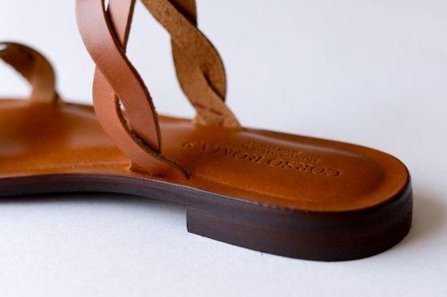レザーブレイドサンダル Brown