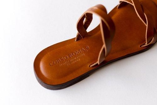 レザーブレイドサンダル Brown