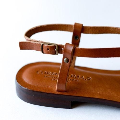 Brown leather sandals