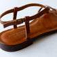 Brown leather sandals