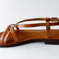 Brown leather sandals