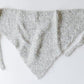 Suri Alpaca Wool Triangle Scarf White×Gray