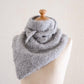 Suri Alpaca Wool Triangle Scarf Gray