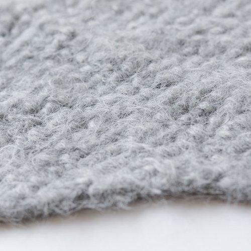 Suri Alpaca Wool Triangle Scarf Gray