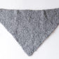 Suri Alpaca Wool Triangle Scarf, Charcoal Gray