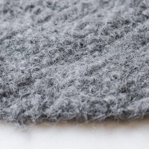 Suri Alpaca Wool Triangle Scarf, Charcoal Gray