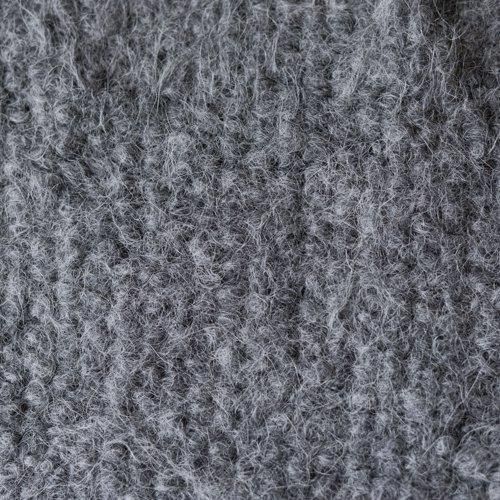 Suri Alpaca Wool Triangle Scarf, Charcoal Gray
