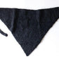 Suri Alpaca Wool Triangle Scarf Black