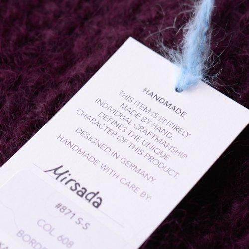 Suri Alpaca Wool Triangle Scarf Bordeaux