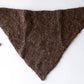 Suri Alpaca Wool Triangle Scarf Brown