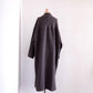 Soft wool collarless coat Brown