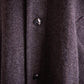 Soft wool collarless coat Brown