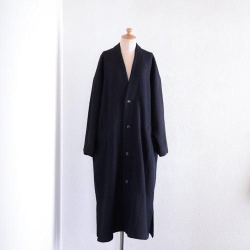 소프트 울 노 컬러 코트 Black
