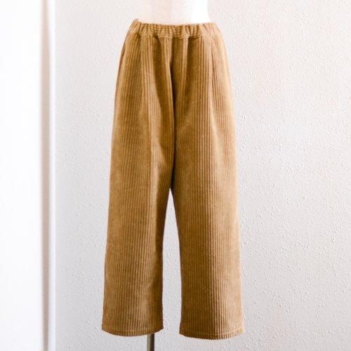 Corduroy wide pants Beige