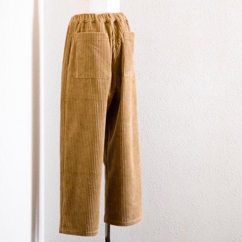 Corduroy wide pants Beige