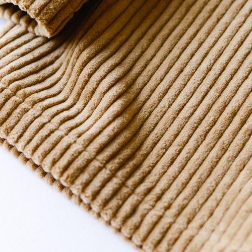 Corduroy wide pants Beige