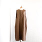 Wool linen cotton jumper skirt Brown