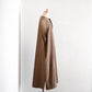 Wool linen cotton jumper skirt Brown