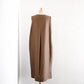 Wool linen cotton jumper skirt Brown