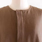 Wool linen cotton jumper skirt Brown