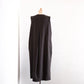 Wool linen cotton jumper skirt, Dark Brown