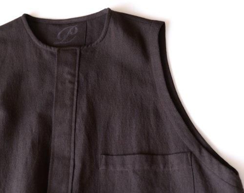 Wool linen cotton jumper skirt, Dark Brown