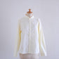 Cotton Embroidered Round Collar Shirt Yellow