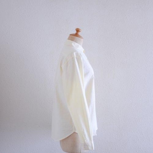 Cotton Embroidered Round Collar Shirt Yellow