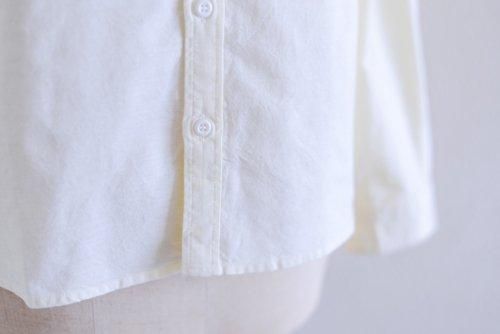 Cotton Embroidered Round Collar Shirt Yellow