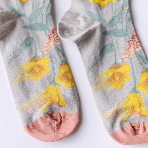 Socks Fleurs Celadon
