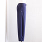 Cotton Herringbone Tuck Pants Navy