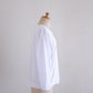 Soft cotton V-neck wide T-shirt White