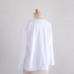 Soft cotton V-neck wide T-shirt White