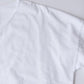 Soft cotton V-neck wide T-shirt White