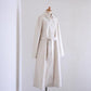 Cotton Hemp Grain Coat in Ivory
