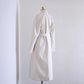 Cotton Hemp Grain Coat in Ivory