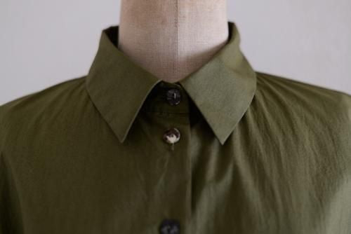 Khaki Cotton Short Sleeve Jumpsuit