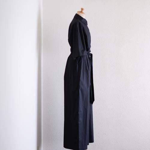 Cotton Short Sleeve Jumpsuit Black