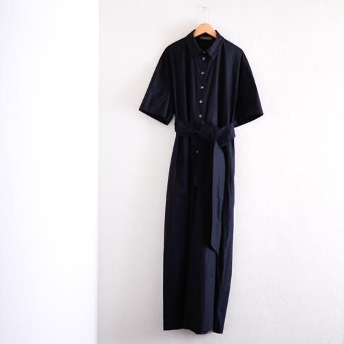 Cotton Short Sleeve Jumpsuit Black