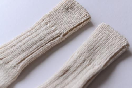 Organic Cotton Low Gauge Socks, Natural