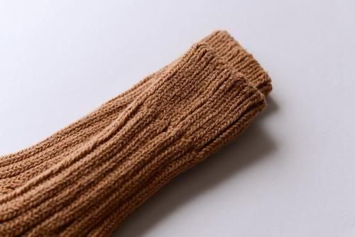 Organic Cotton Low Gauge Socks, Brown