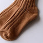 Organic Cotton Low Gauge Socks, Brown