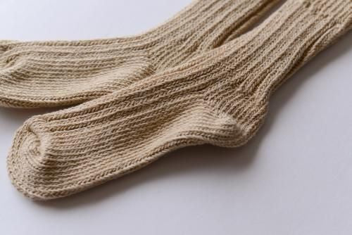 Organic Cotton Low Gauge Socks Green