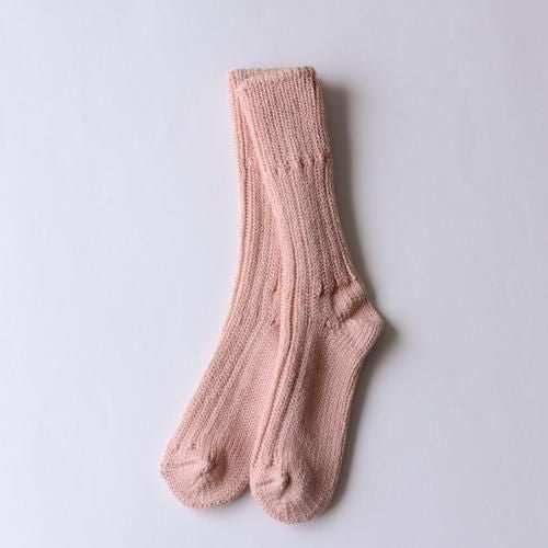 Organic Cotton Low Gauge Socks Pink