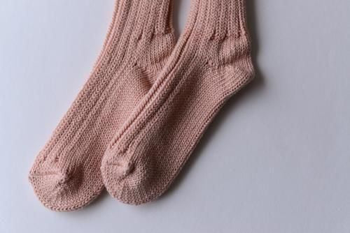 Organic Cotton Low Gauge Socks Pink
