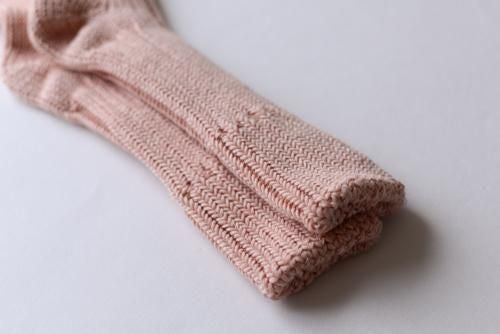 Organic Cotton Low Gauge Socks Pink