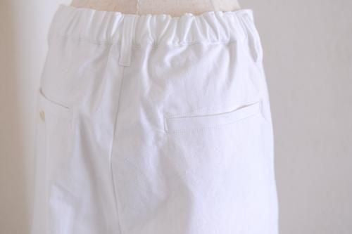 Organic Cotton Tapered Pants Off White