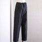 Organic Cotton Tapered Pants in Charcoal Black