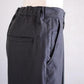 Organic Cotton Tapered Pants in Charcoal Black